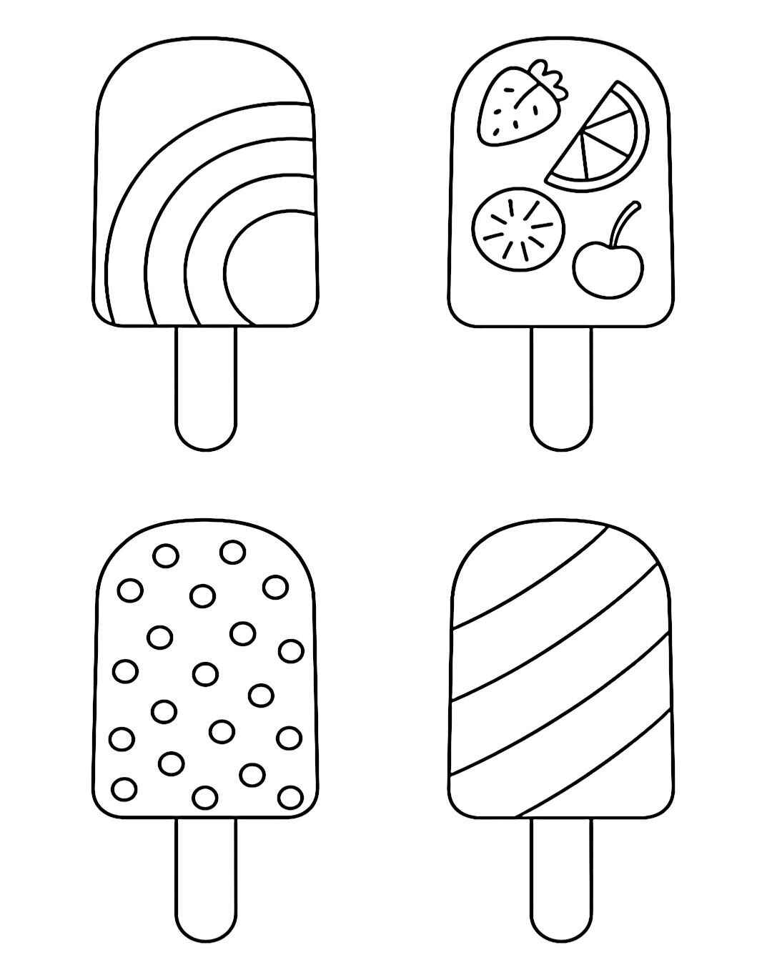 Eis am Stiel Ausmalbilder 113