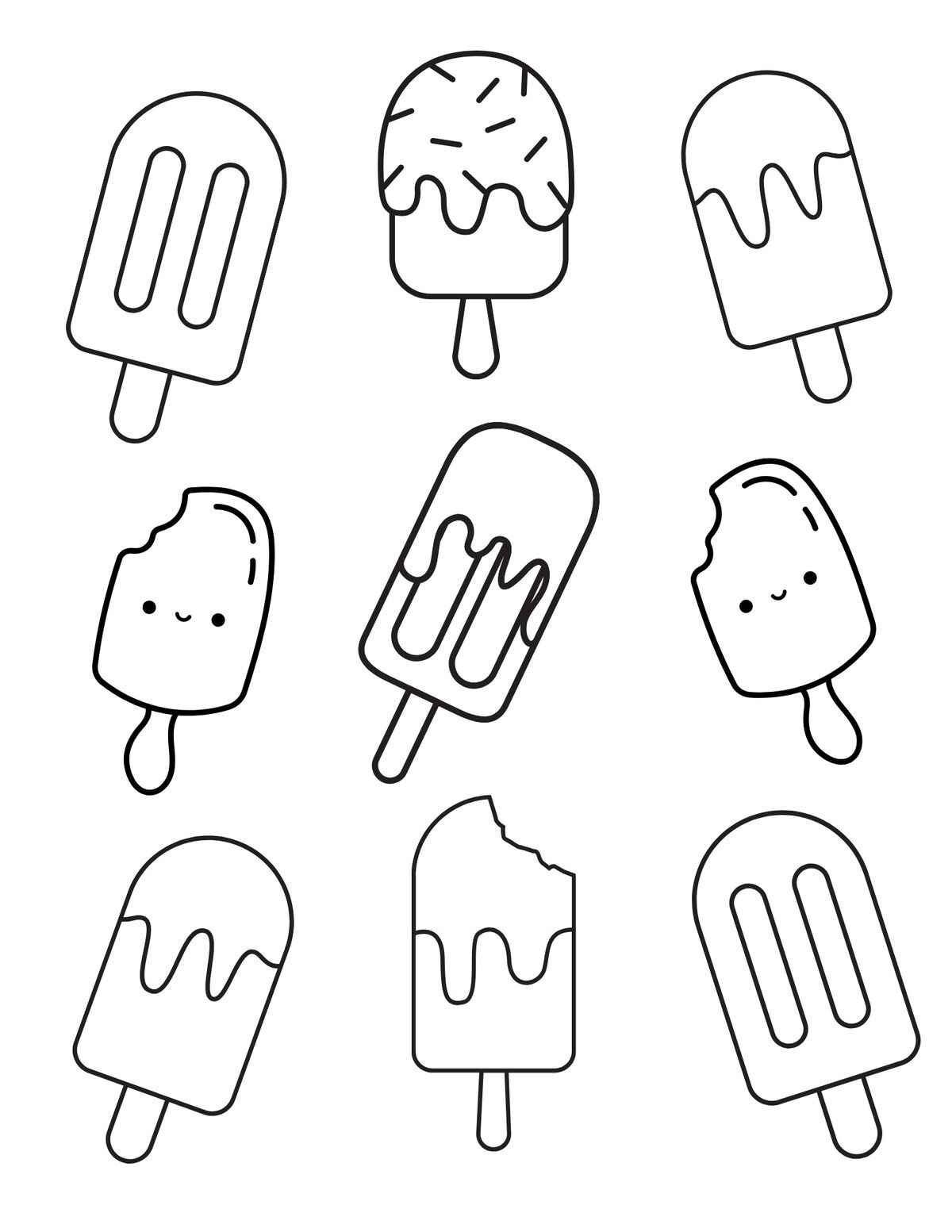 Eis am Stiel Ausmalbilder 145