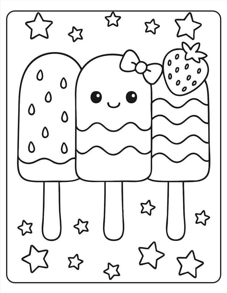 Eis am Stiel Ausmalbilder 868