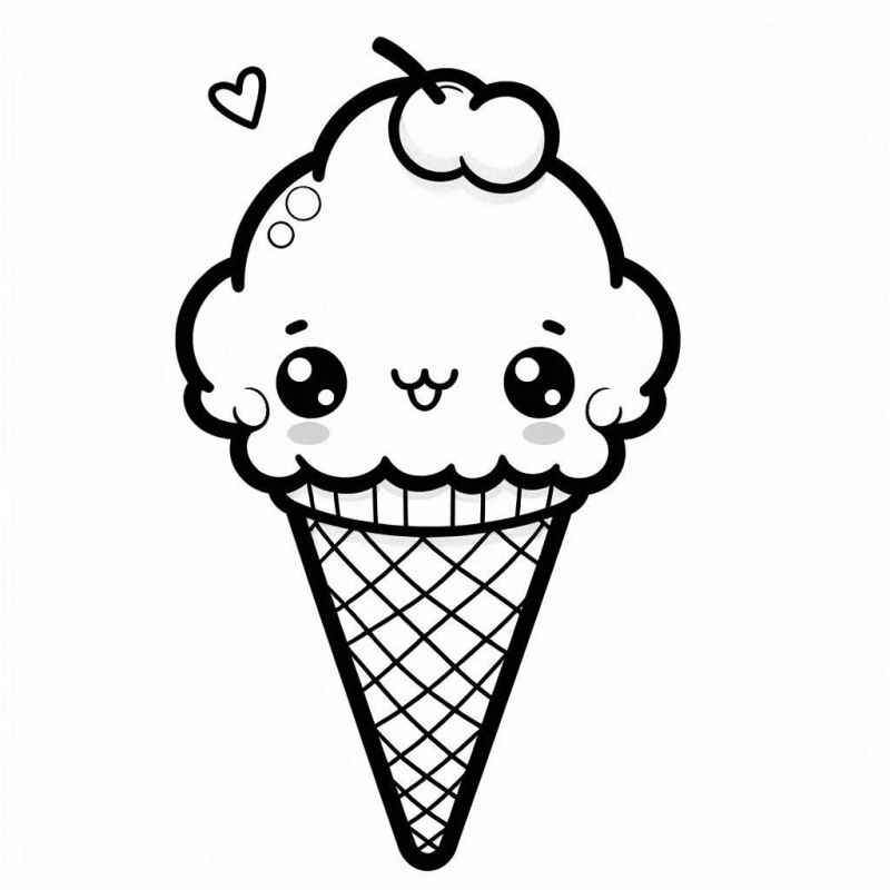Eiscreme Ausmalbilder 382