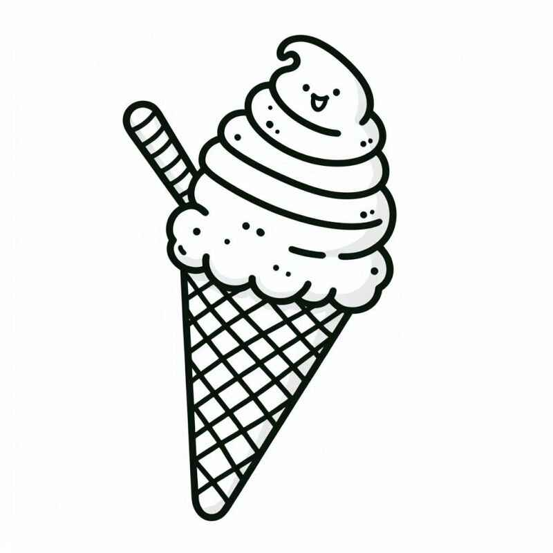Eiscreme Ausmalbilder 499