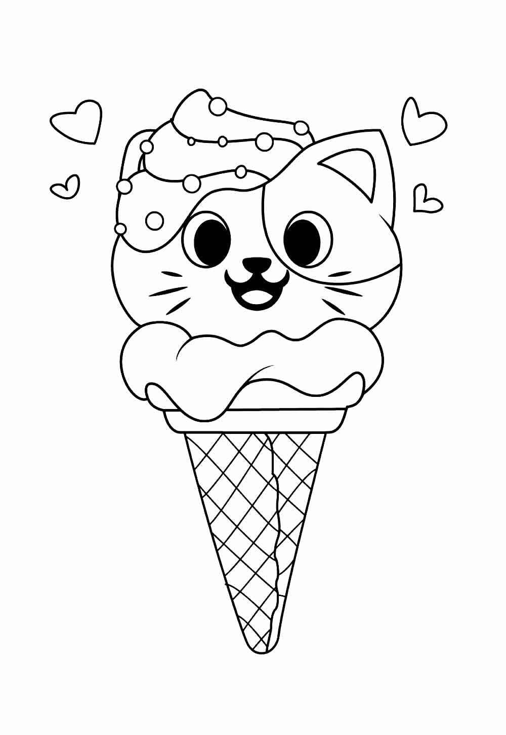 Eiscreme Ausmalbilder 756