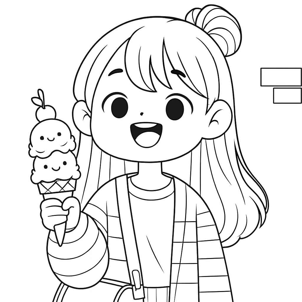 Eiscreme Ausmalbilder 874