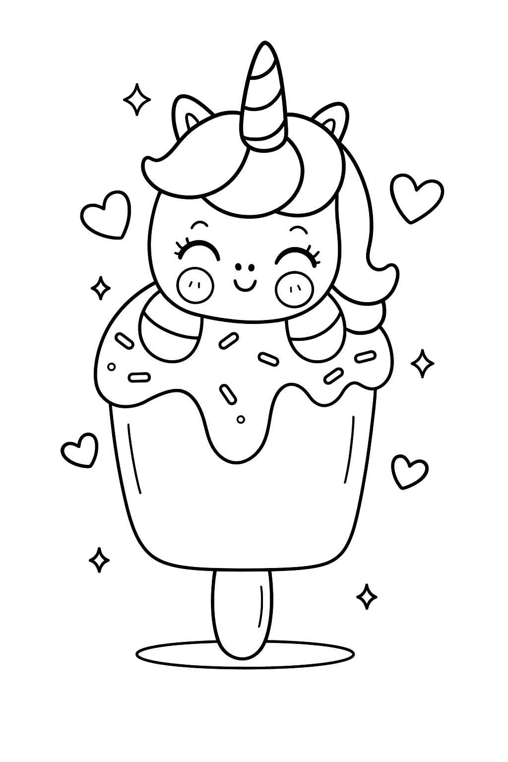 Eiscreme Ausmalbilder 983