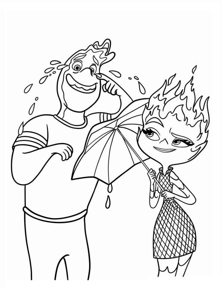 Elemente Ausmalbilder 319