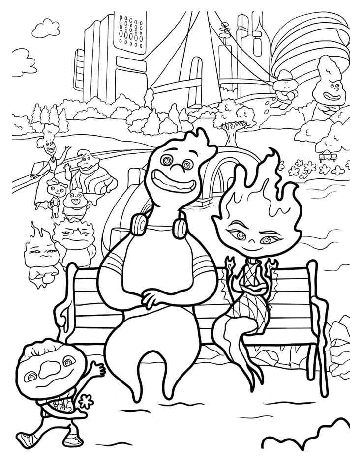 Elemente Ausmalbilder 737