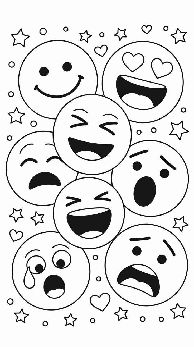 Emoji Ausmalbilder 552