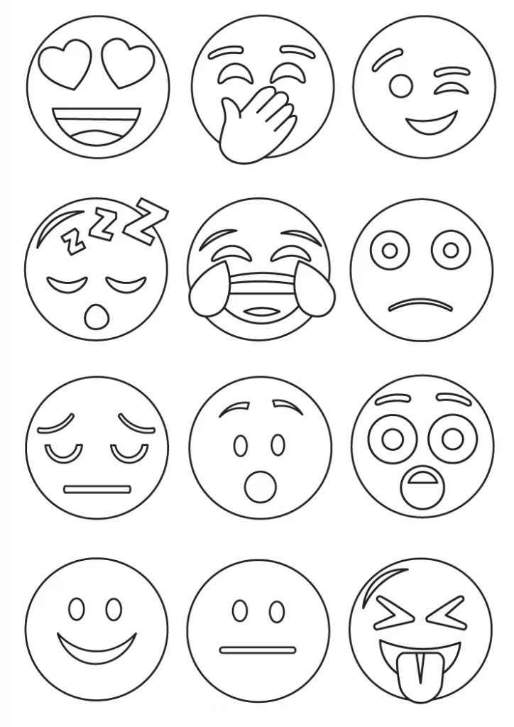 Emoji Ausmalbilder 562