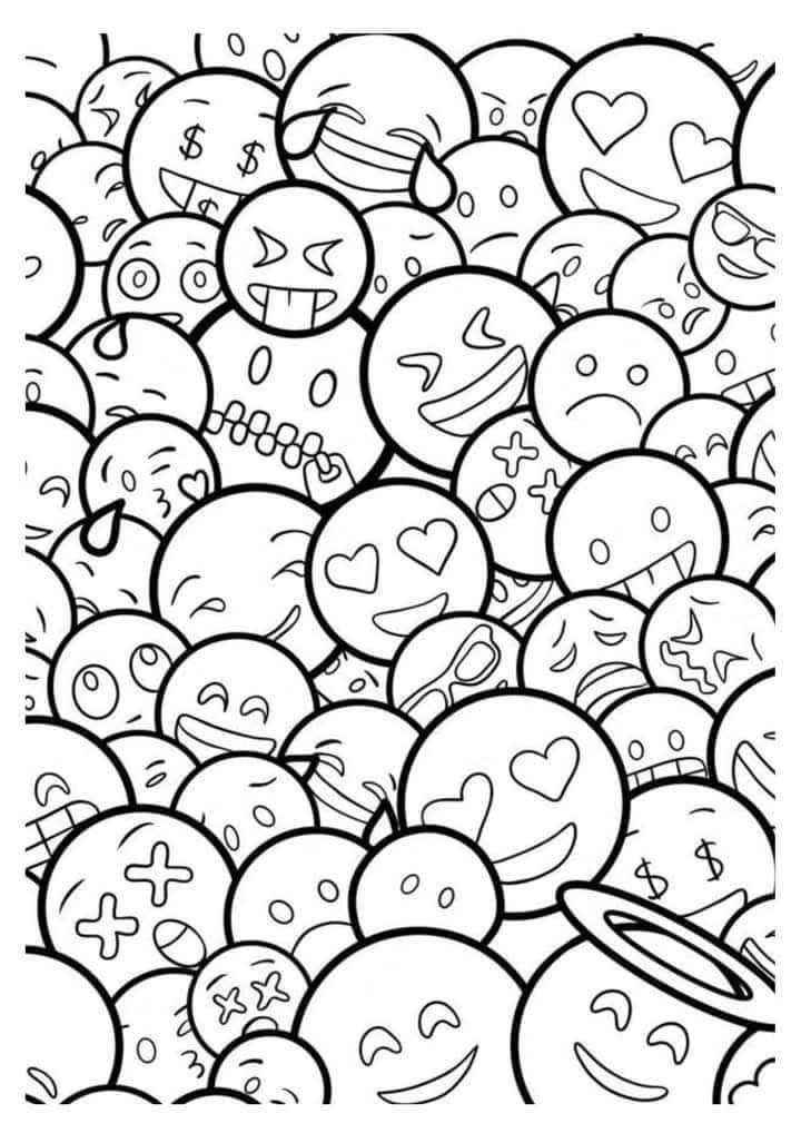 Emoji Ausmalbilder 718