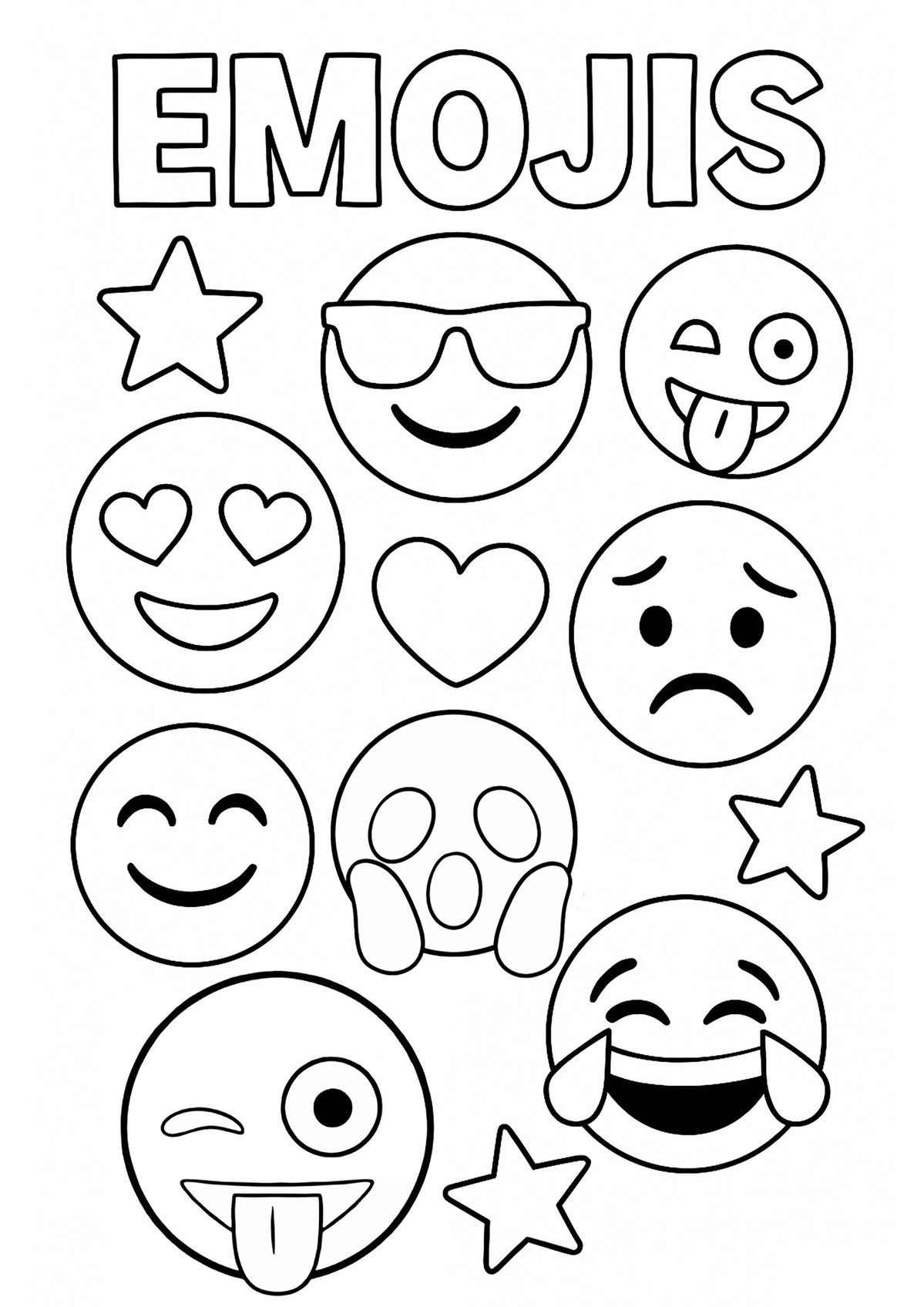 Emoji Ausmalbilder 799