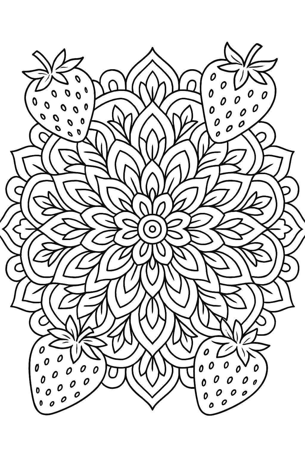Erdbeeren Ausmalbilder 122