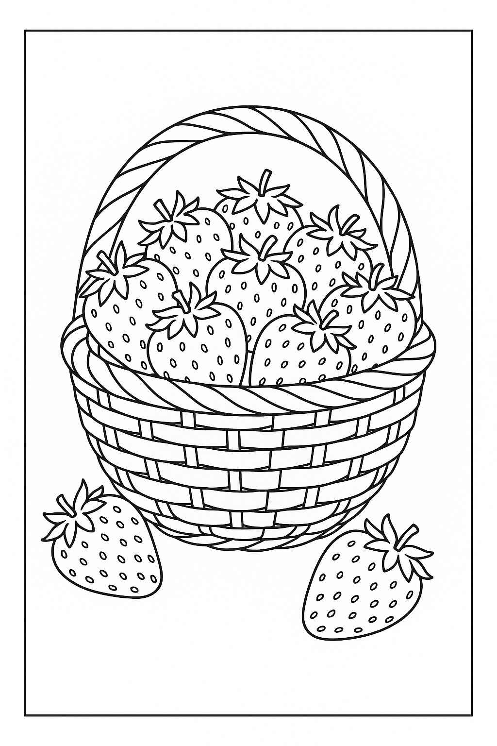 Erdbeeren Ausmalbilder 203