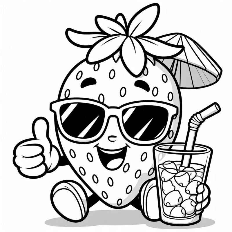 Erdbeeren Ausmalbilder 687