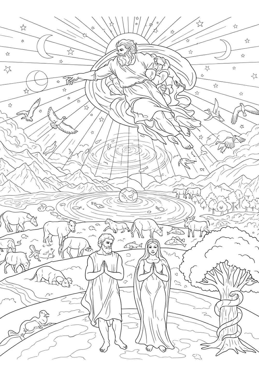 Erschaffung der Welt Ausmalbilder 311
