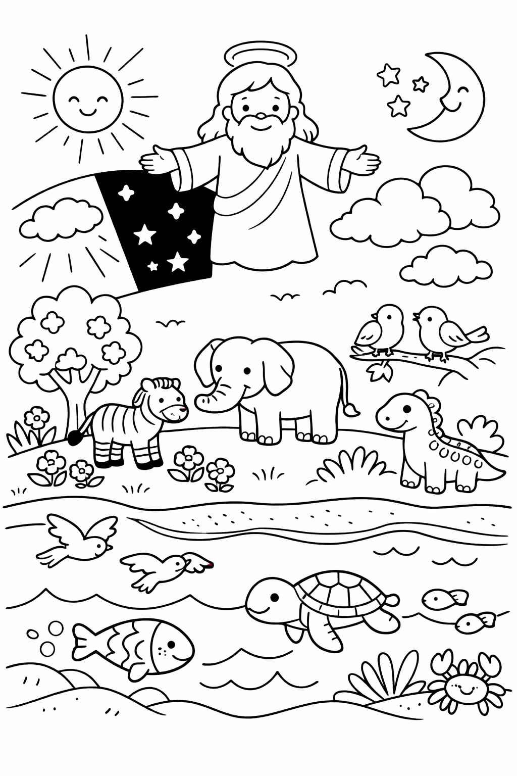 Erschaffung der Welt Ausmalbilder 382