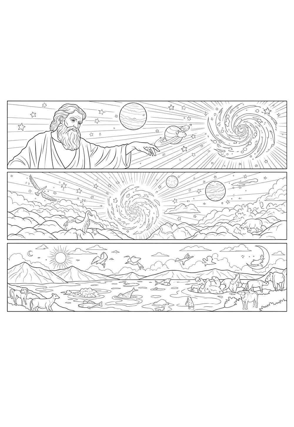 Erschaffung der Welt Ausmalbilder 552