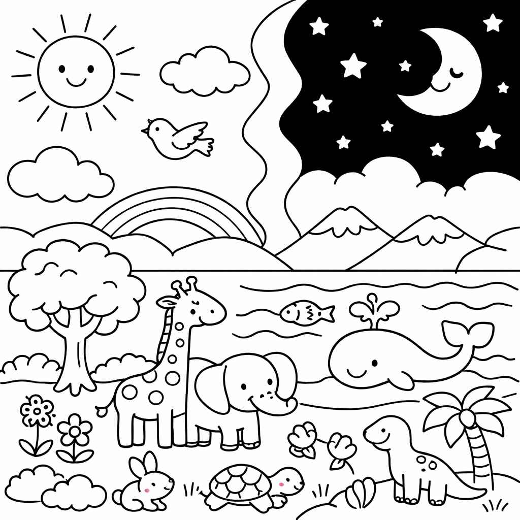 Erschaffung der Welt Ausmalbilder 719