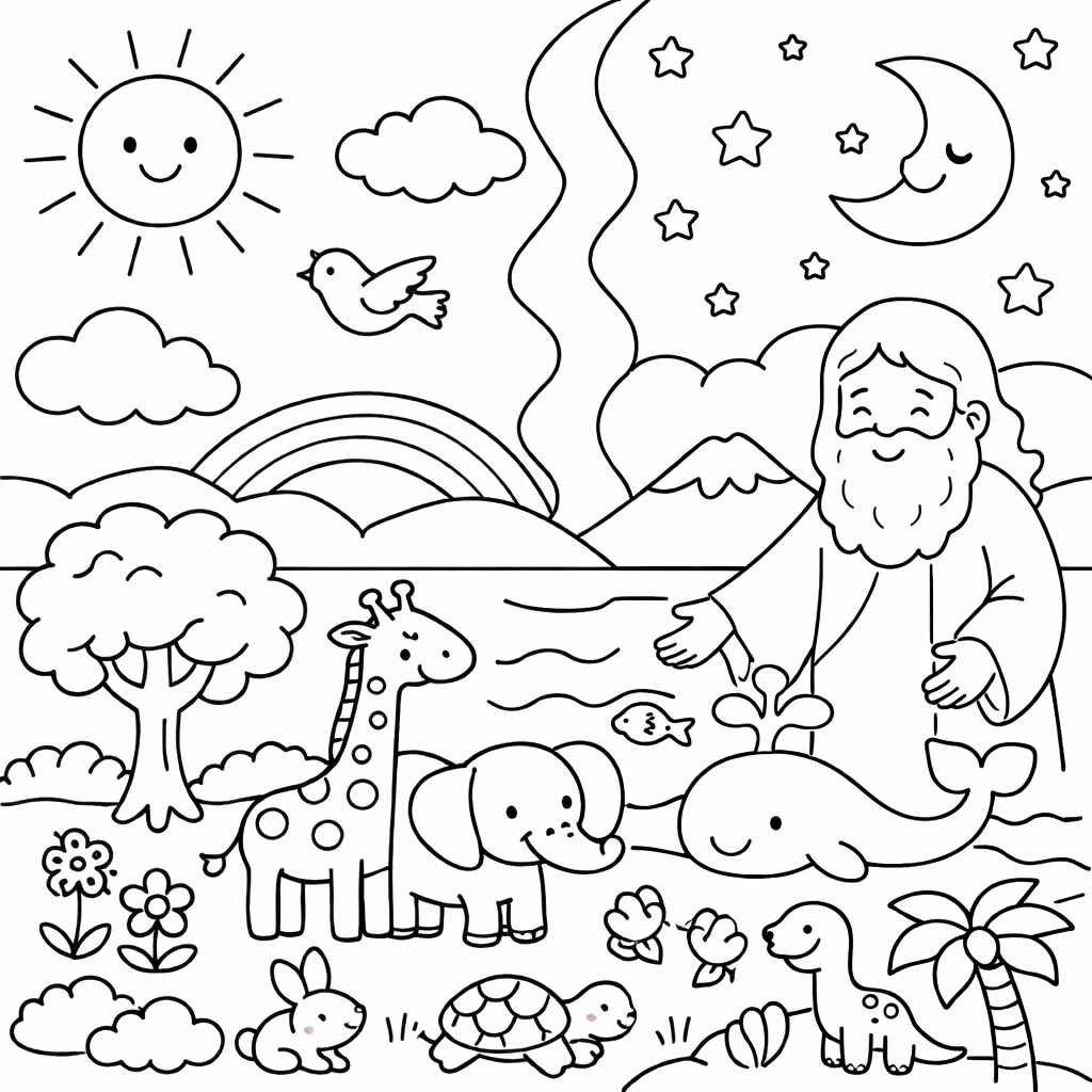 Erschaffung der Welt Ausmalbilder 807
