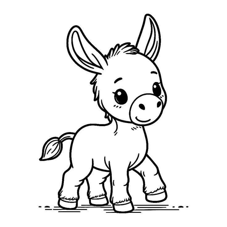 Esel Ausmalbilder 240