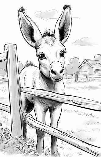 Esel Ausmalbilder 404