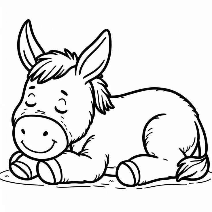 Esel Ausmalbilder 521