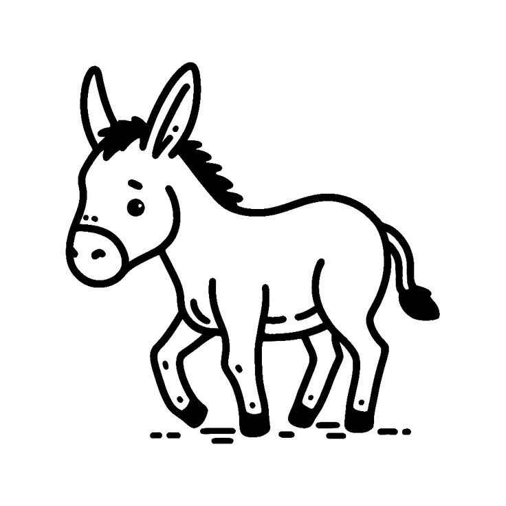 Esel Ausmalbilder 599