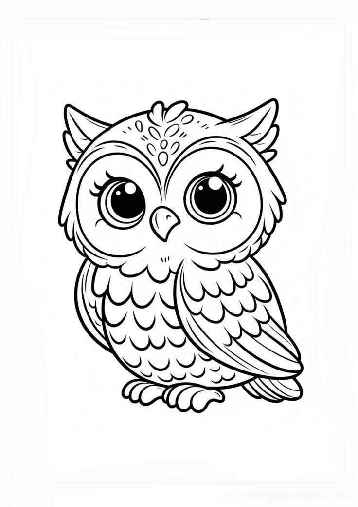 Eulen Ausmalbilder 154