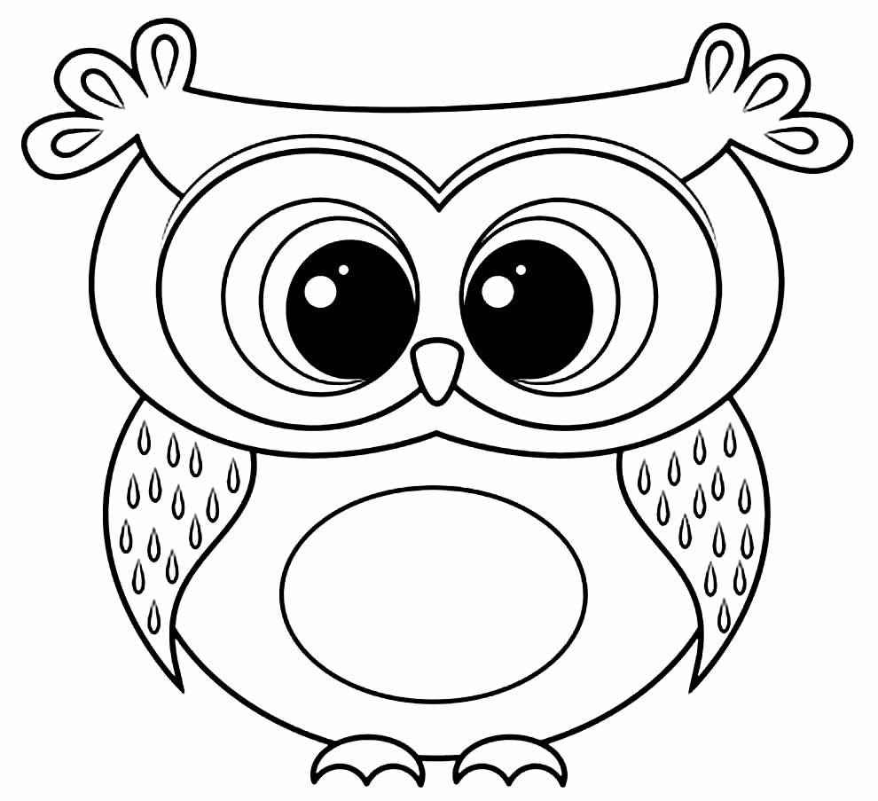 Eulen Ausmalbilder 210