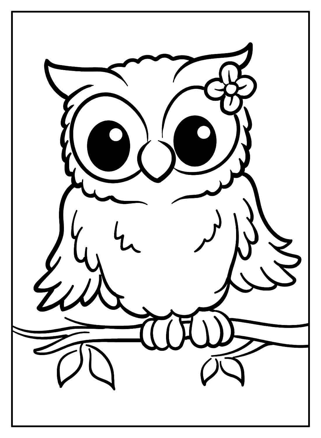 Eulen Ausmalbilder 397