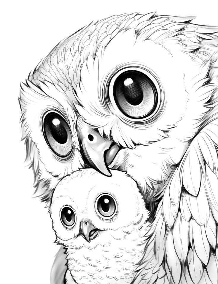 Eulen Ausmalbilder 550