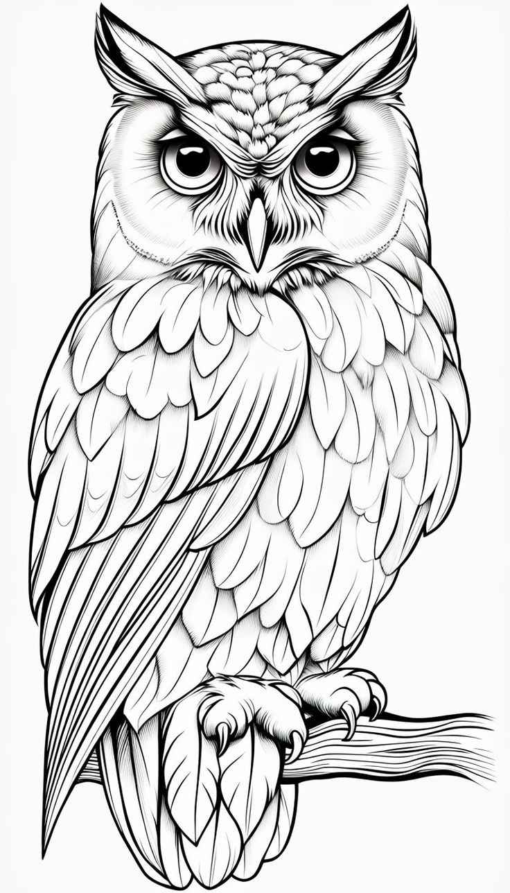 Eulen Ausmalbilder 656