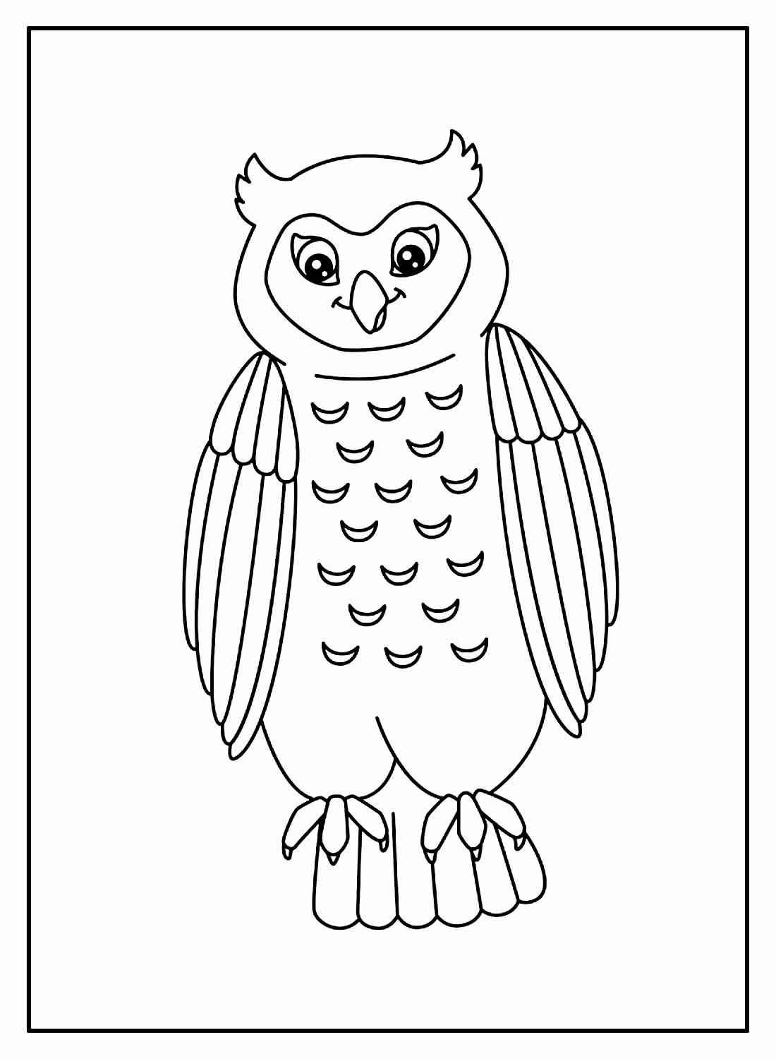 Eulen Ausmalbilder 703