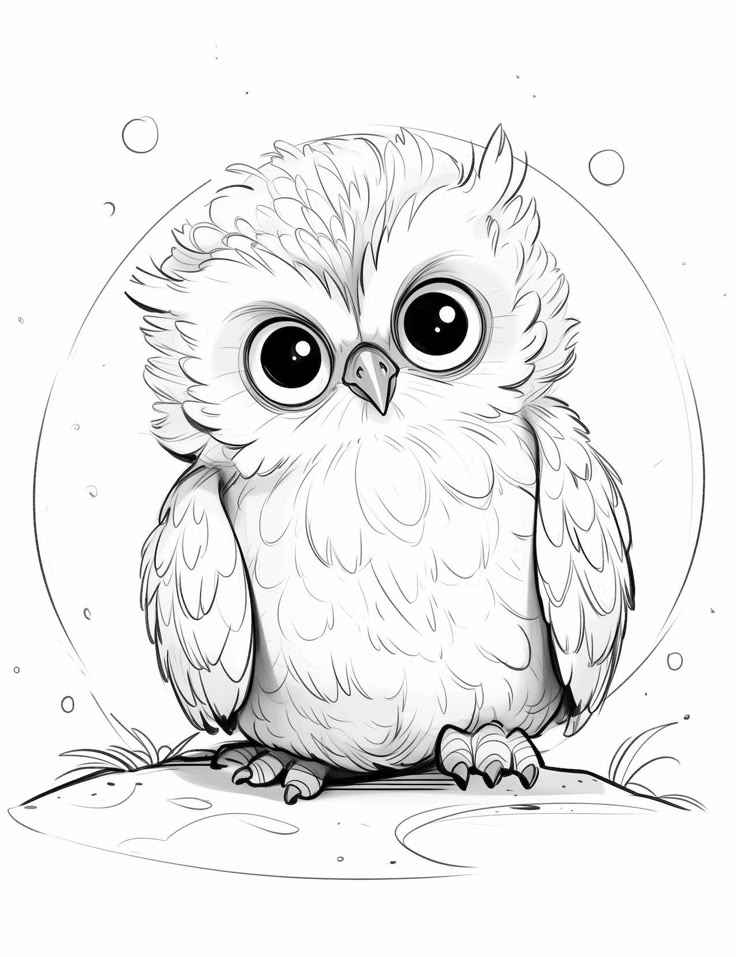 Eulen Ausmalbilder 711