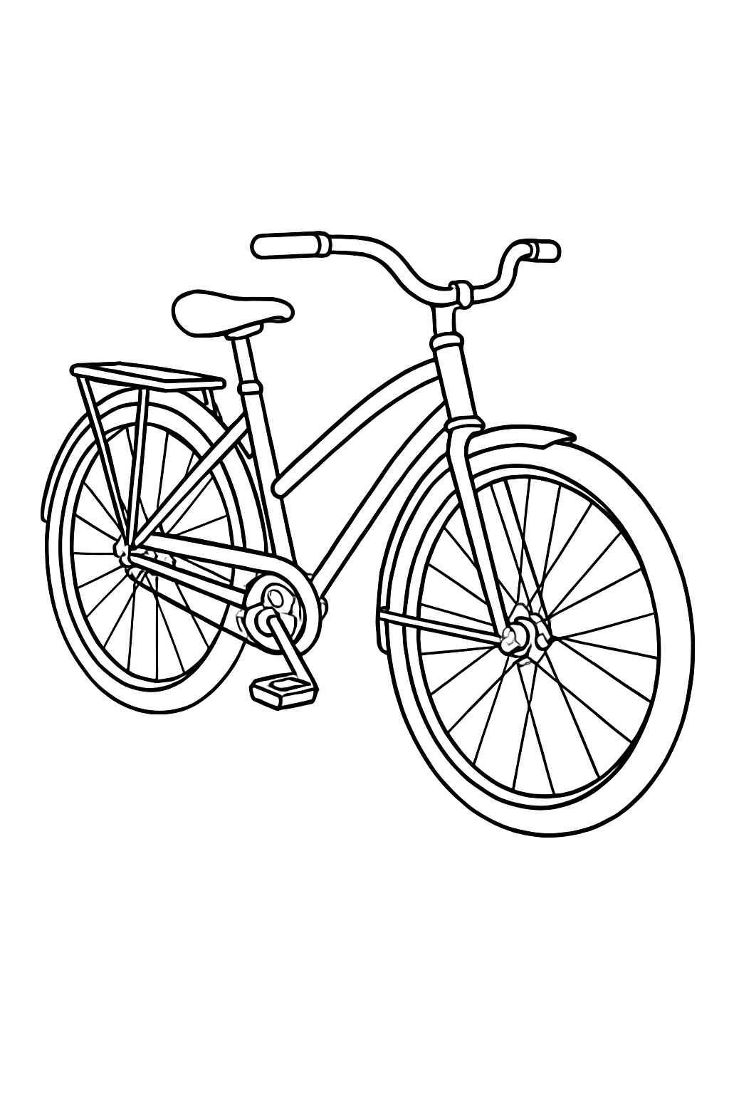 Fahrrad Ausmalbilder 456