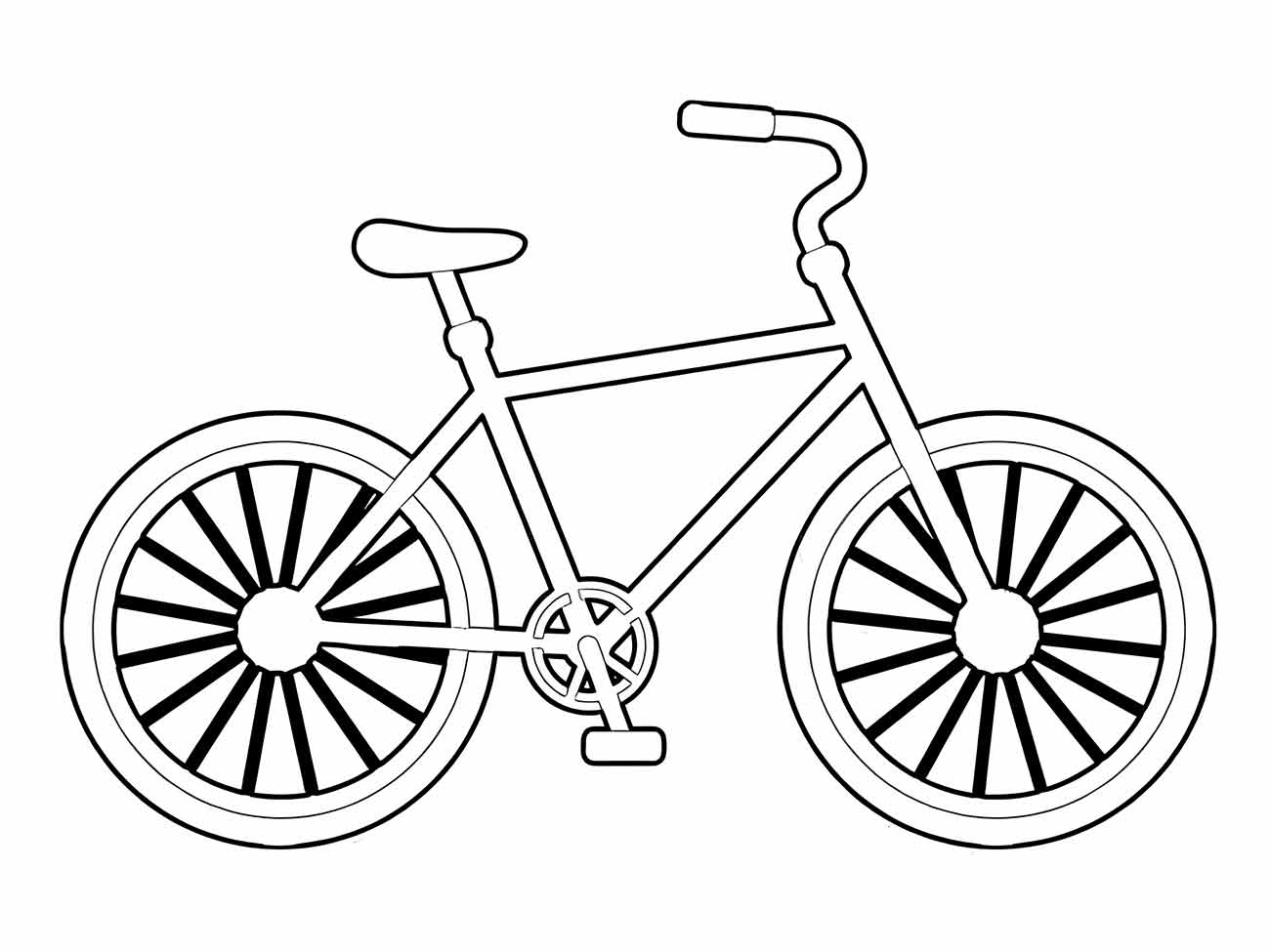 Fahrrad Ausmalbilder 466