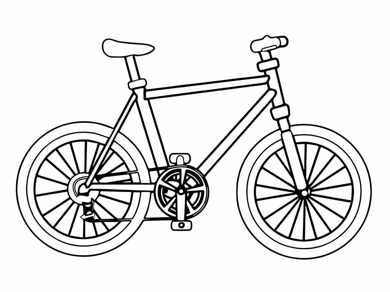 Fahrrad Ausmalbilder 834