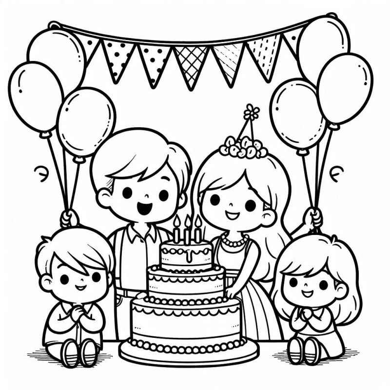 Familie Ausmalbilder 994