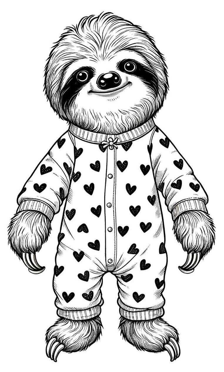 Faultier Ausmalbilder 325