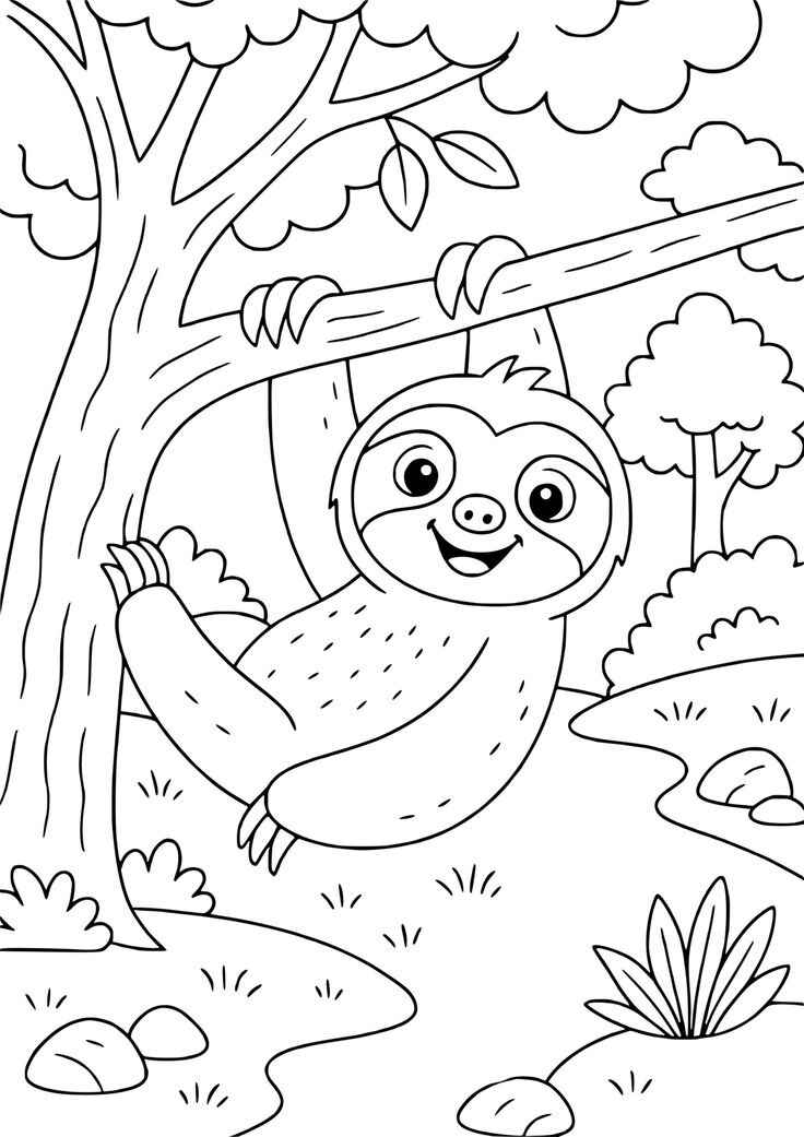 Faultier Ausmalbilder 331