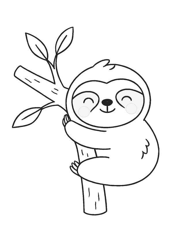 Faultier Ausmalbilder 333