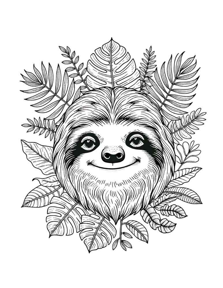 Faultier Ausmalbilder 412