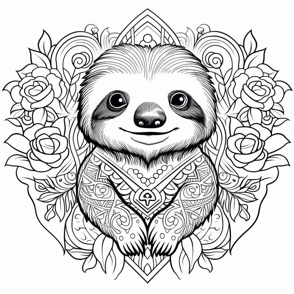 Faultier Ausmalbilder 415