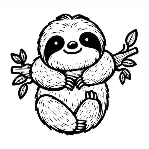 Faultier Ausmalbilder 442