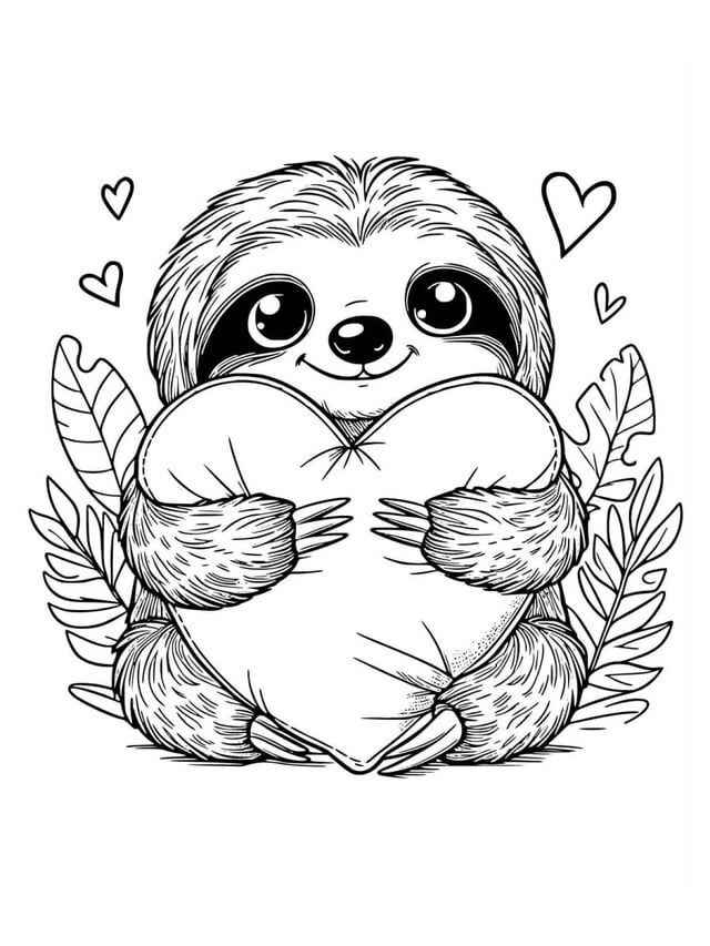 Faultier Ausmalbilder 479