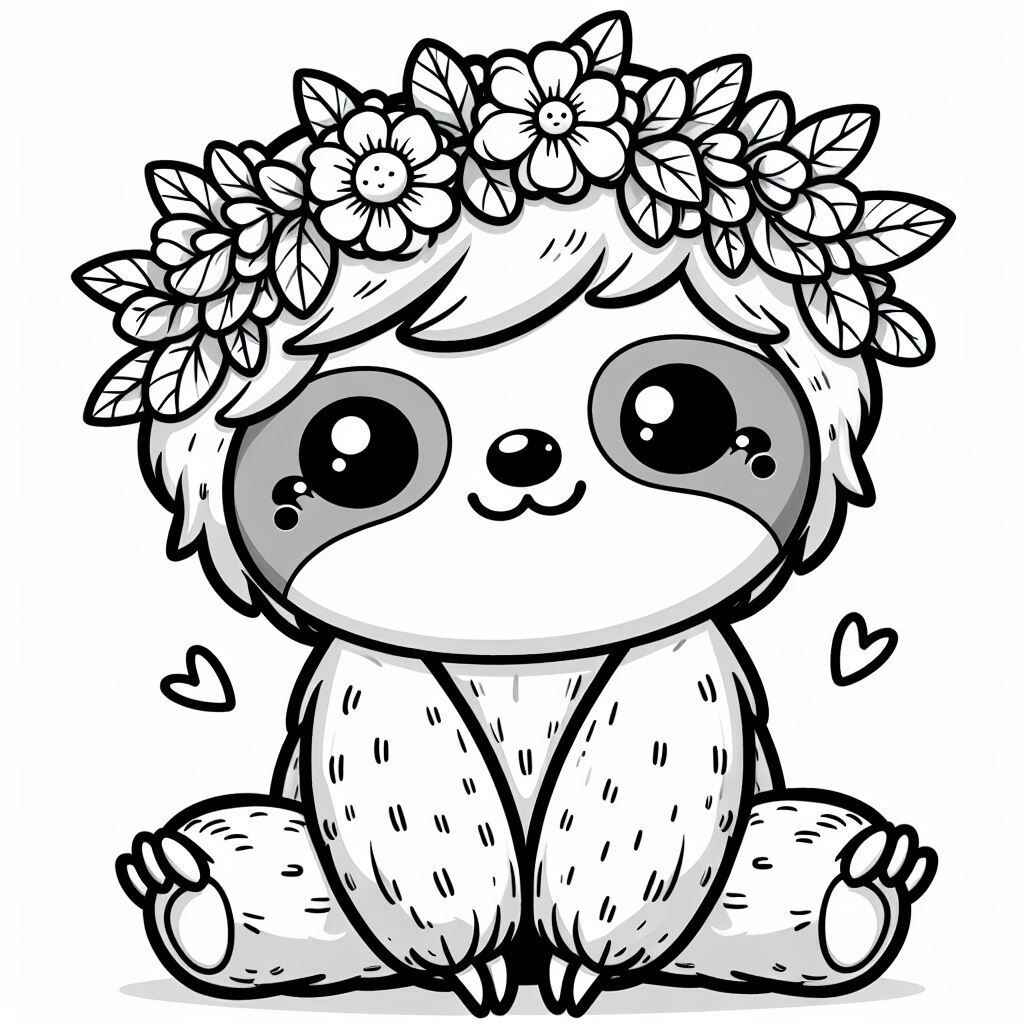 Faultier Ausmalbilder 565