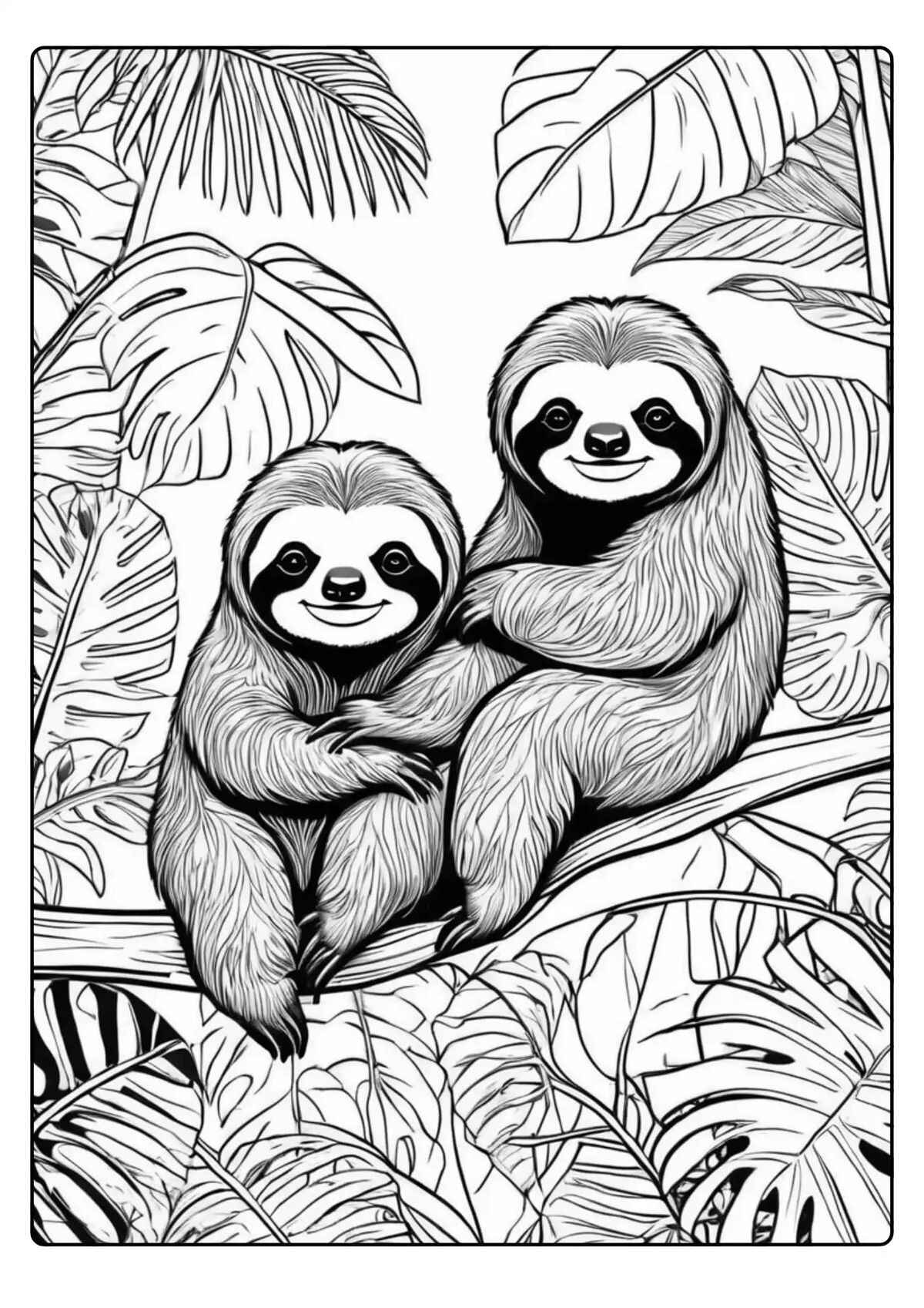 Faultier Ausmalbilder 791