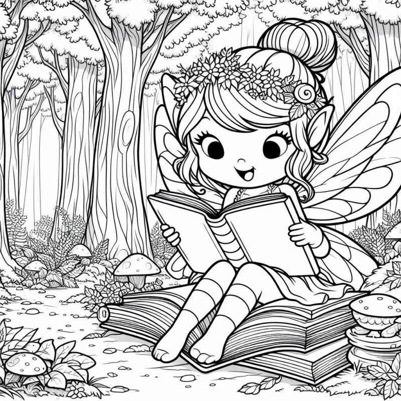 Feen Ausmalbilder 004