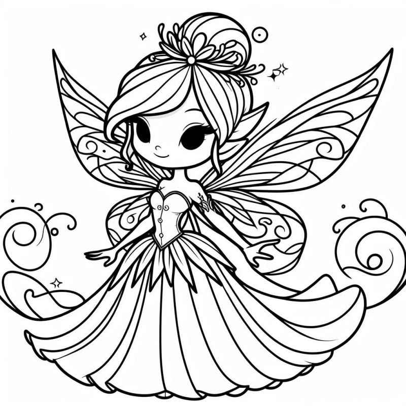 Feen Ausmalbilder 086