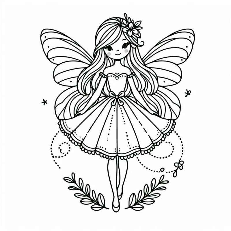 Feen Ausmalbilder 089