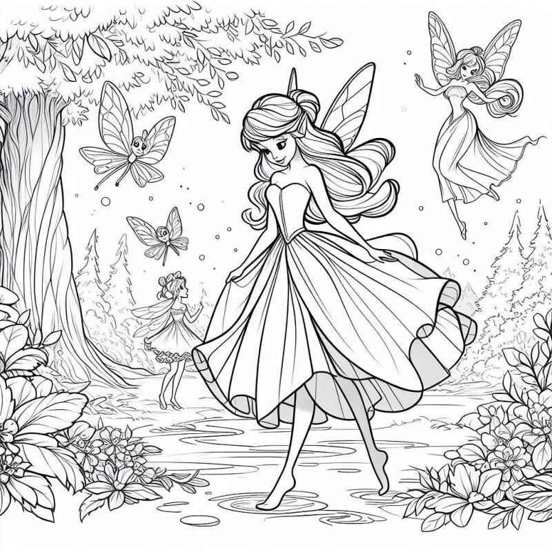 Feen Ausmalbilder 093